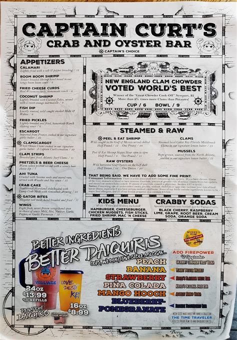 captain curt's seafood menu.